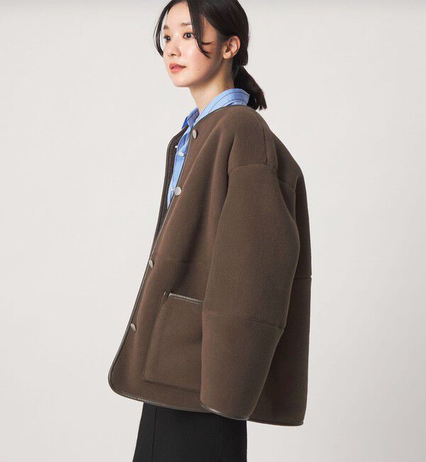 UNITED ARROWS green label relaxing「【WEB限定】＜at ease＞フリース ボア リバーシブル ブルゾン」|その他|