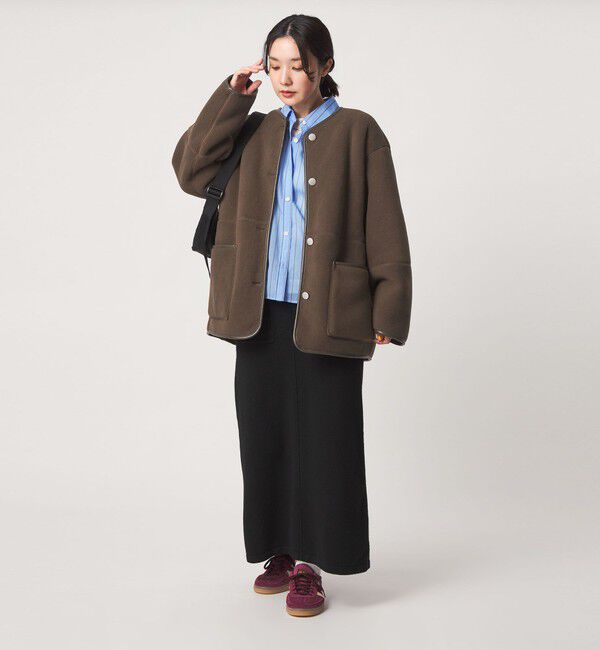 UNITED ARROWS green label relaxing「【WEB限定】＜at ease＞フリース ボア リバーシブル ブルゾン」|その他|