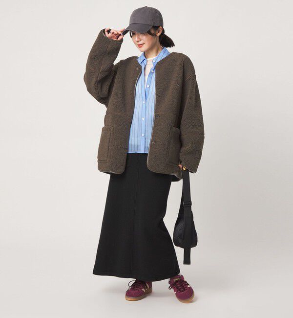 UNITED ARROWS green label relaxing「【WEB限定】＜at ease＞フリース ボア リバーシブル ブルゾン」|その他|