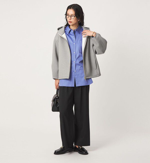 UNITED ARROWS green label relaxing「ダンボール ジップ フーディ」|パーカー|