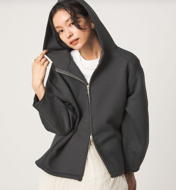 UNITED ARROWS green label relaxing「ダンボール ジップ フーディ」|パーカー|