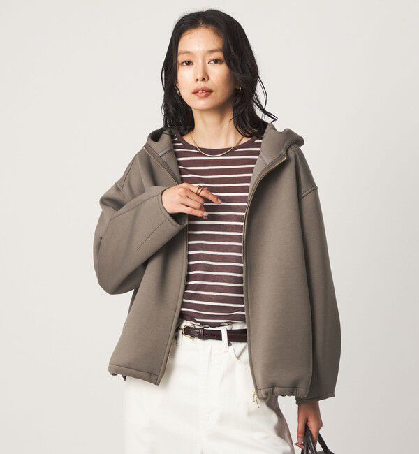 UNITED ARROWS green label relaxing「ダンボール ジップ フーディ」|パーカー|