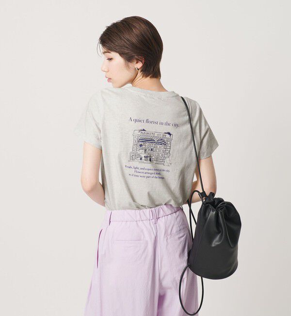 BEAUTY&YOUTH UNITED ARROWS「【WEB限定】イラスト プリントTシャツ」|Tシャツ・カットソー|LT.GRAY