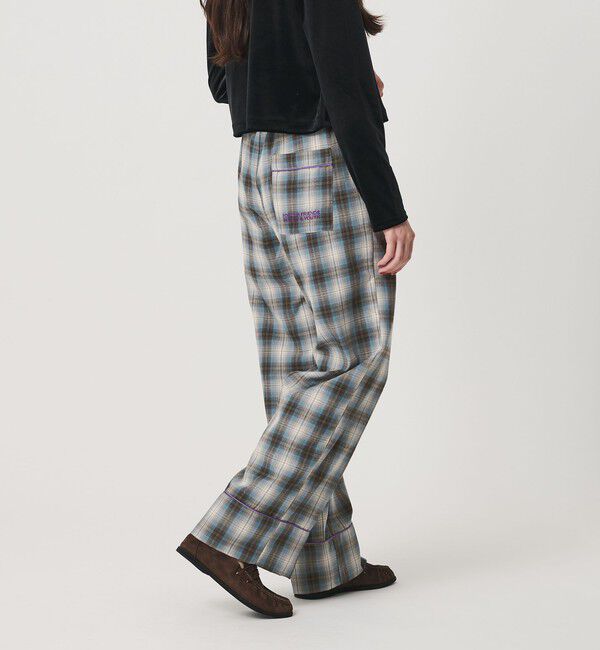 BEAUTY&YOUTH UNITED ARROWS「【別注】＜TOKI＞チェック ワイドパンツ」|チノ|DK.GRAY