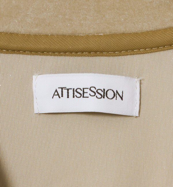 ATTISESSION「＜ATTISESSION＞ベロア ジップ カーディガン」|カーディガン|