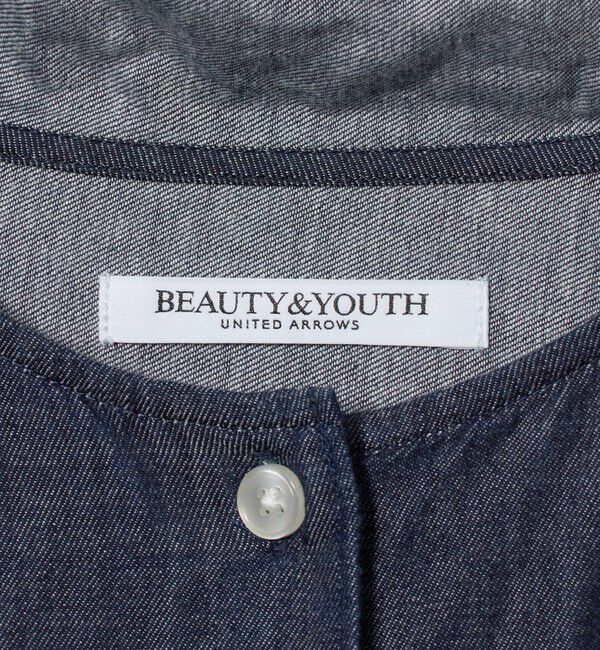 BEAUTY&YOUTH UNITED ARROWS「デニム ボウタイ ギャザーカフス シャツ」|シャツ・ブラウス|