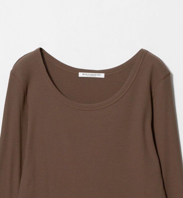 BEAUTY&YOUTH UNITED ARROWS「コットンリブ クルーネック ロングスリーブ」|Tシャツ・カットソー|