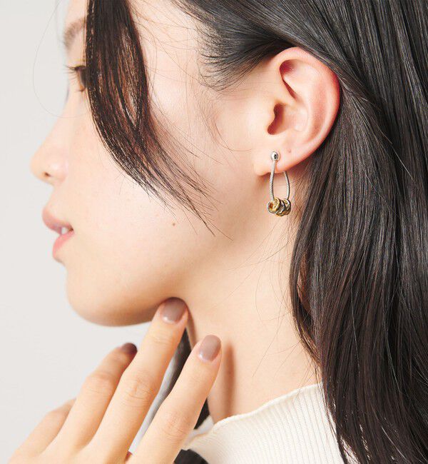 BEAUTY&YOUTH UNITED ARROWS「＜LAPUIS＞Coil チェーン ピアス」|ピアス|