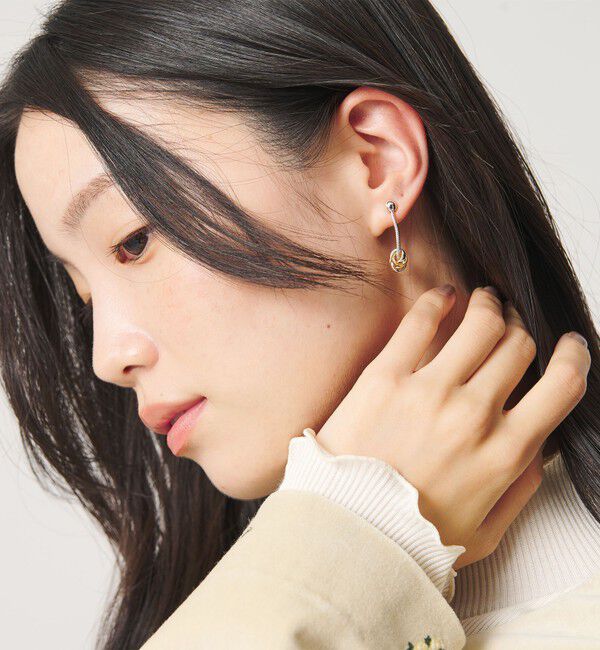 BEAUTY&YOUTH UNITED ARROWS「＜LAPUIS＞Coil チェーン ピアス」|ピアス|