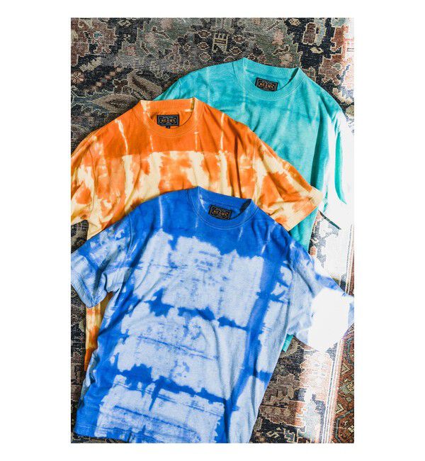 BEAMS PLUS「Crew Tee "Itajime Shibori"」|Tシャツ・カットソー|