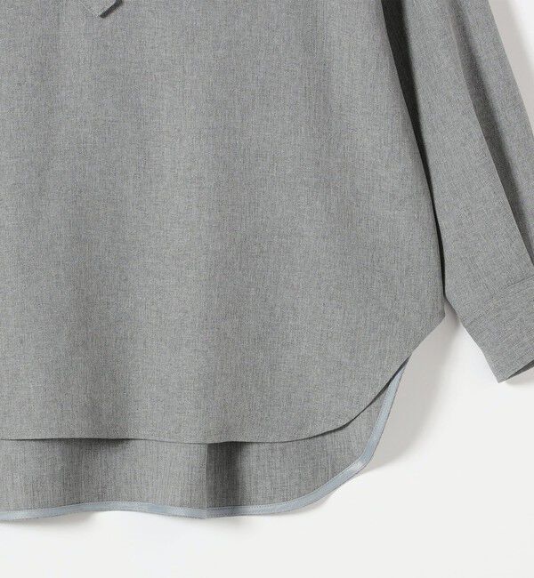 quaranciel「〈洗濯機可能〉ウールライク Vネック スキッパー シャツ & ワイド パンツ セットアップ」|ワンピース|