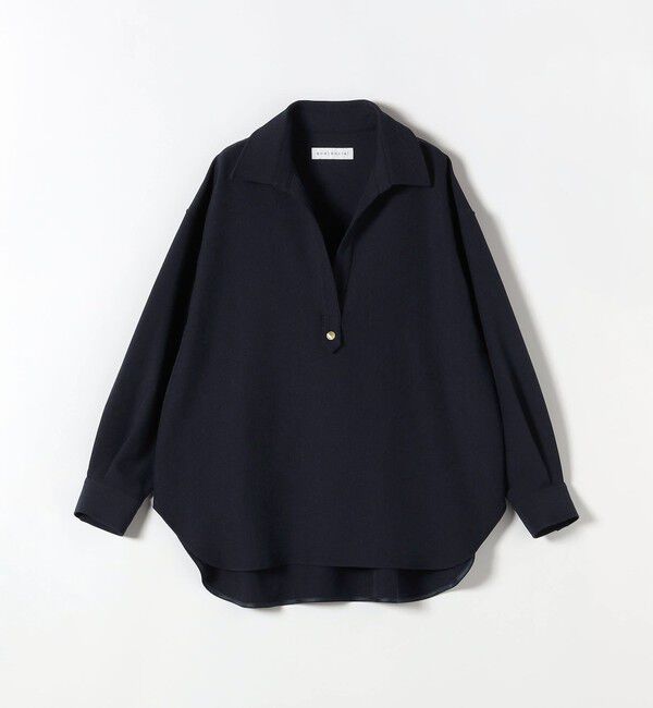 quaranciel「〈洗濯機可能〉ウールライク Vネック スキッパー シャツ & ワイド パンツ セットアップ」|ワンピース|