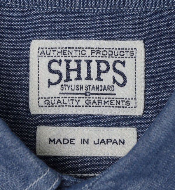 SHIPS「AUTHENTIC: シャンブレー ワーク シャツ」|シャツ・ブラウス|