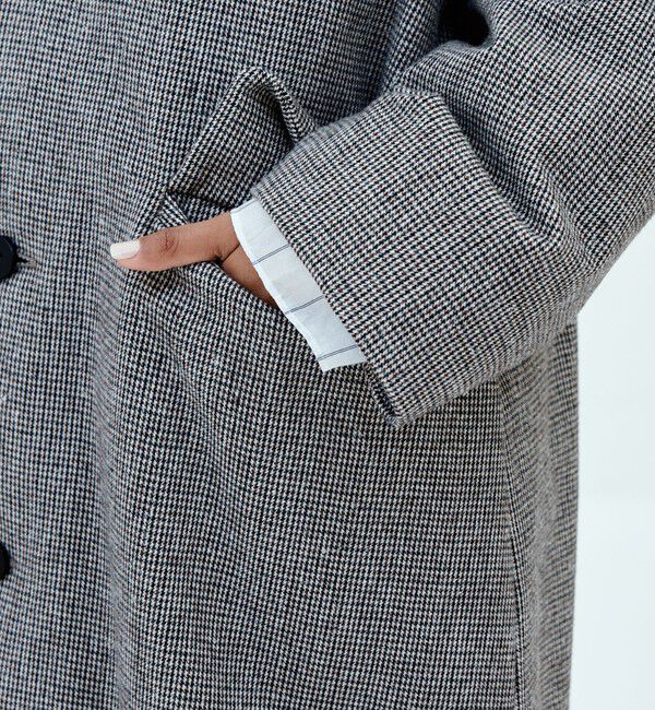 GALERIE VIE「【WEB先行予約】スノーハウンドトゥースダウン ロングコート」|ダウン|