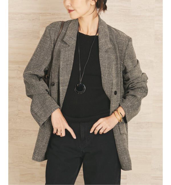 Plage「R&rsquo;IAM MINI TWEED ジャケット」|テーラードジャケット|