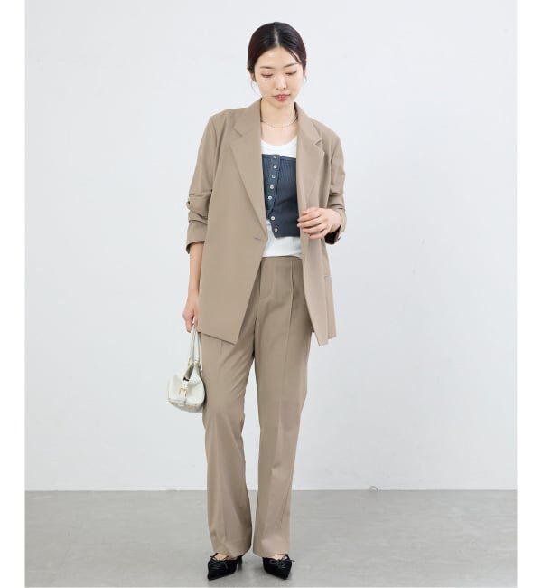 IENA「TWストレートスラックス」|スラックス|