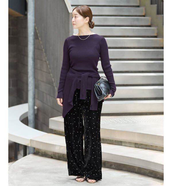 IENA「COUTURE D'ADAM/クチュールドアダム Stardust Glitter パンツ 26AW-220」|その他|