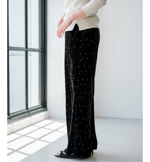 IENA「COUTURE D'ADAM/クチュールドアダム Stardust Glitter パンツ 26AW-220」|その他|
