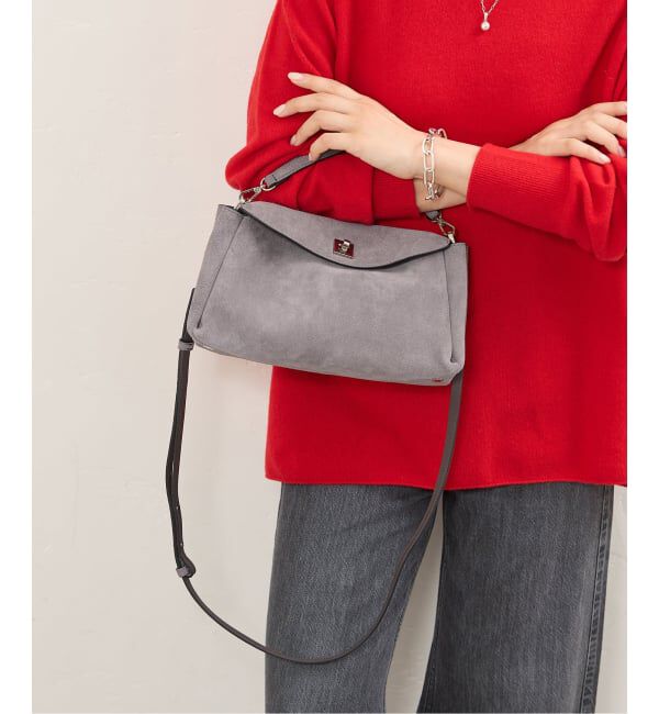 IENA「《WEB一部店舗限定/予約》FEEL AND TASTE MIRA SUEDE バッグ F222B65」|ショルダー・メッセンジャー|