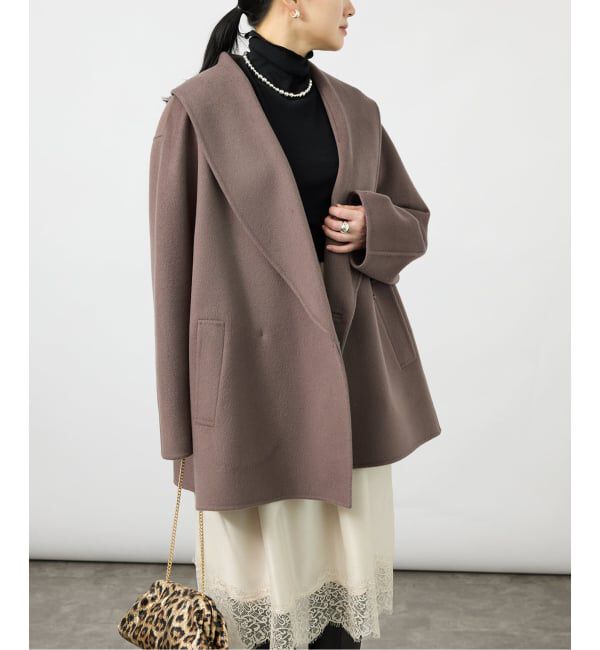 VERMEIL par iena「《予約》Soft Rever ショールコート」|その他|ブラウン