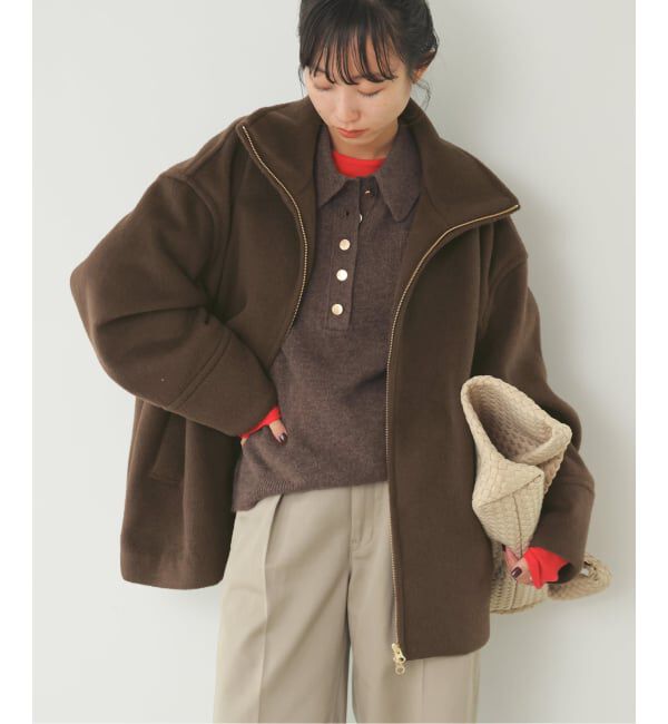 SLOBE IENA「《予約》スタンドコクーンショートコート」|その他|