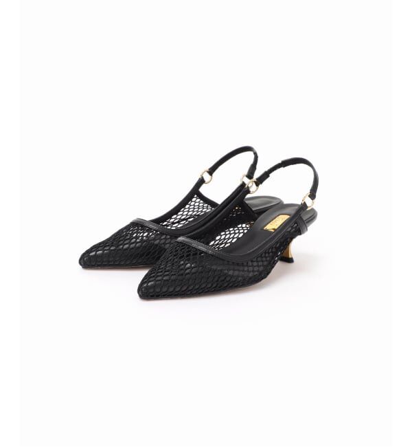 GRISE「《追加2/WEB+一部店舗限定》GRISE5cmポインテッドメッシュスリングバック」|パンプス|