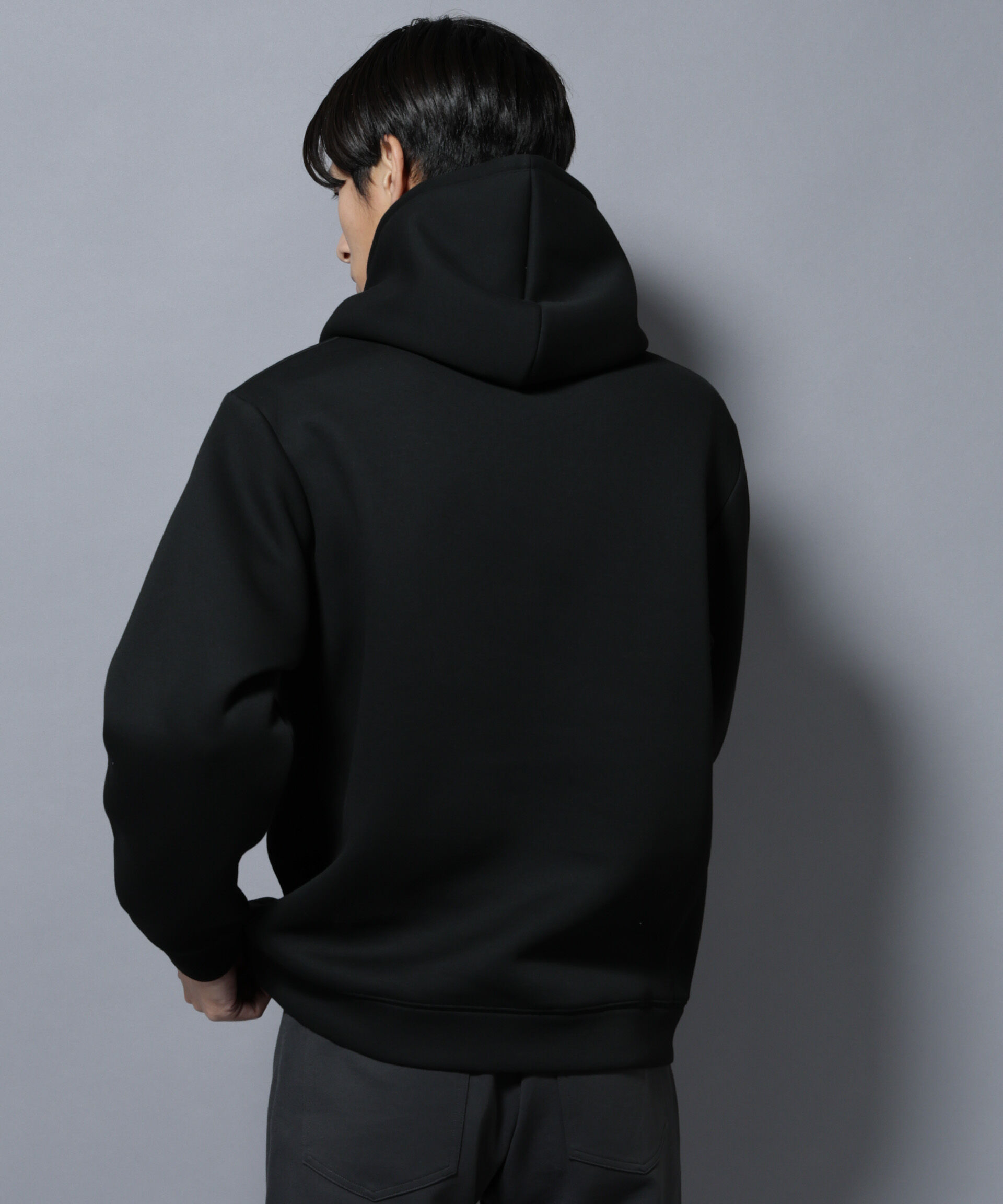 NANO universe「パネルダンボールフーディー 長袖(セットアップ可)」|Tシャツ・カットソー|