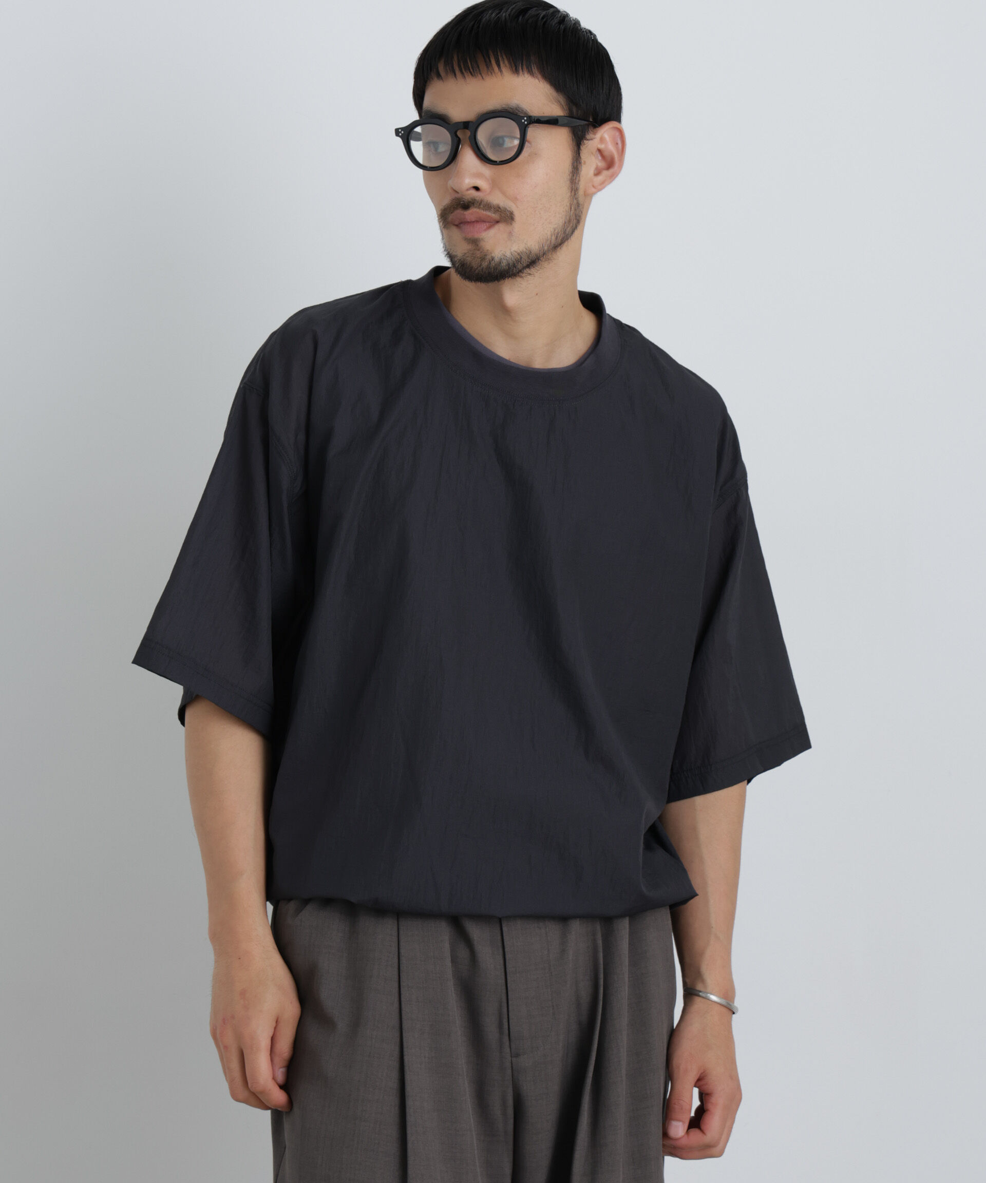 NANO universe「HRAFTeX(R)プルーオーバー 半袖」|Tシャツ・カットソー|