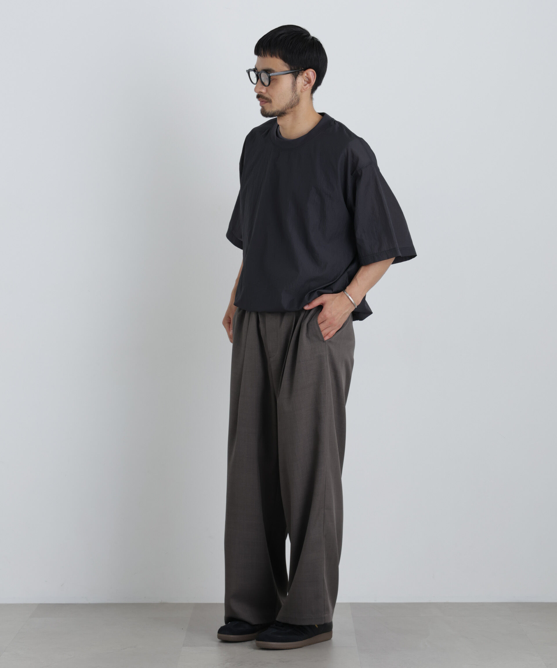 NANO universe「HRAFTeX(R)プルーオーバー 半袖」|Tシャツ・カットソー|
