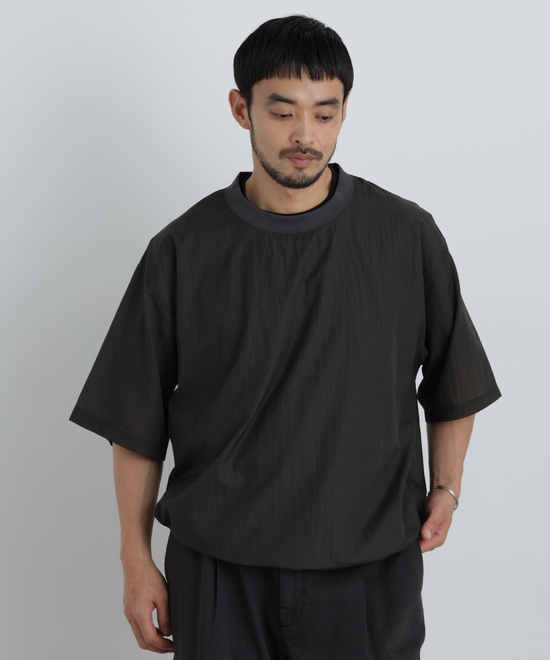 NANO universe「HRAFTeX(R)プルーオーバー 半袖」|Tシャツ・カットソー|