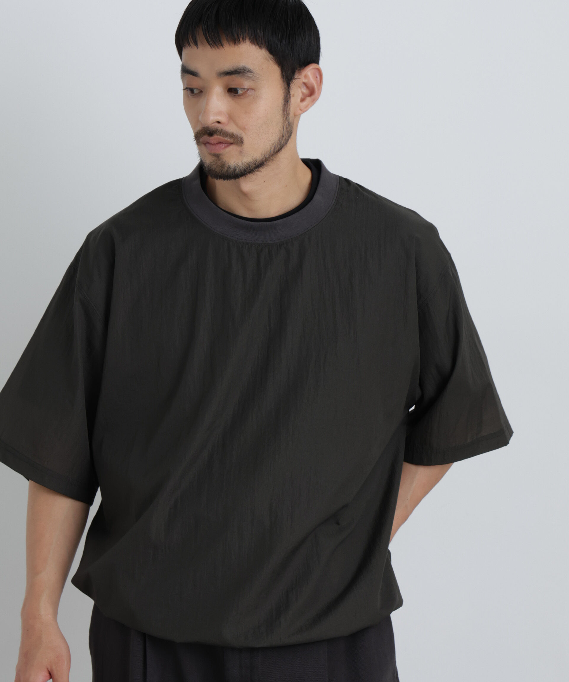 NANO universe「HRAFTeX(R)プルーオーバー 半袖」|Tシャツ・カットソー|