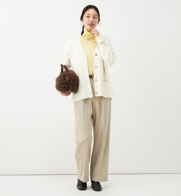 NOLLEY'S「《防シワ》ウォッシャブルウールライクセミワイドパンツ」|その他|