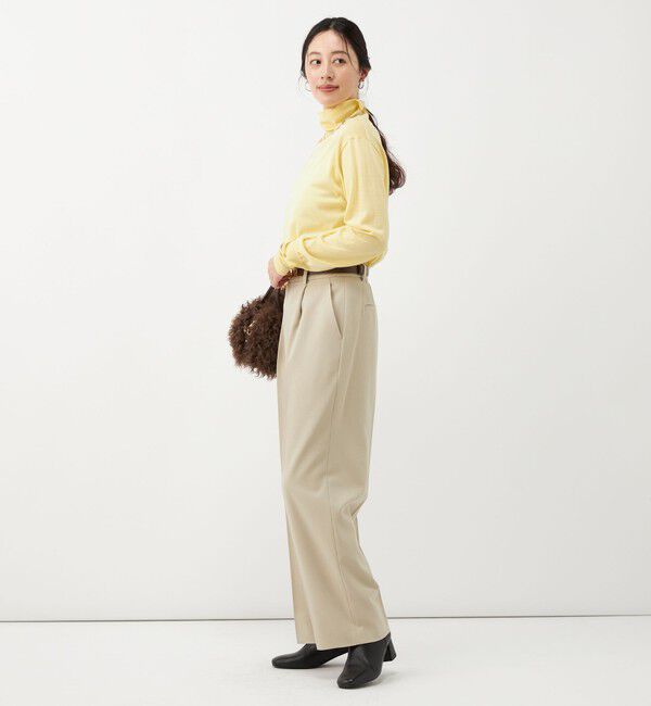 NOLLEY'S「《防シワ》ウォッシャブルウールライクセミワイドパンツ」|その他|