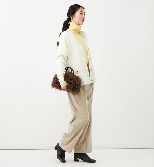 NOLLEY'S「《防シワ》ウォッシャブルウールライクセミワイドパンツ」|その他|