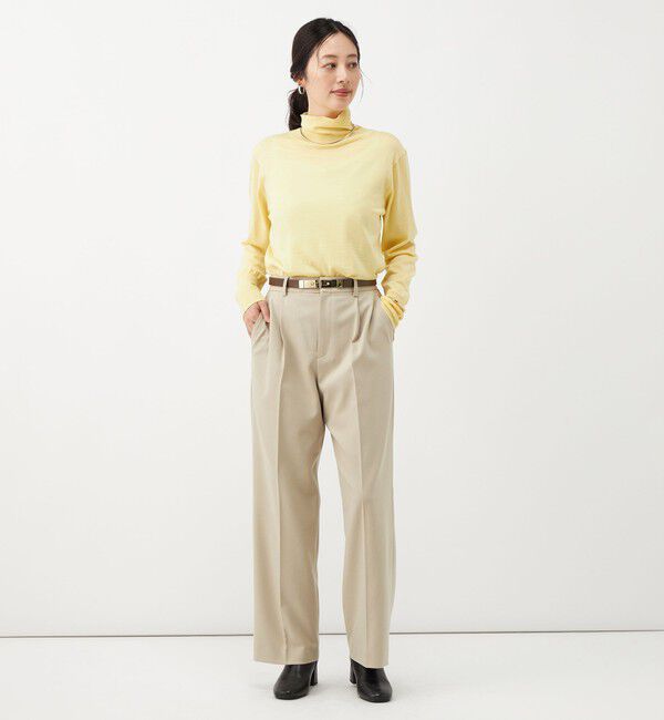NOLLEY'S「《防シワ》ウォッシャブルウールライクセミワイドパンツ」|その他|