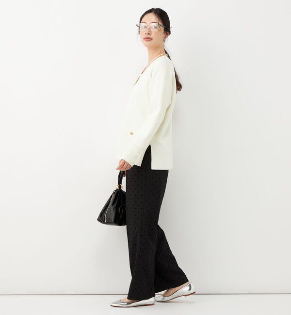NOLLEY'S「《防シワ》ウォッシャブルウールライクセミワイドパンツ」|その他|