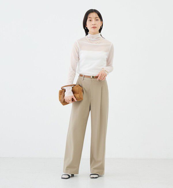 NOLLEY'S sophi「ウォッシャブルサーモサキソニーワイドパンツ」|その他|