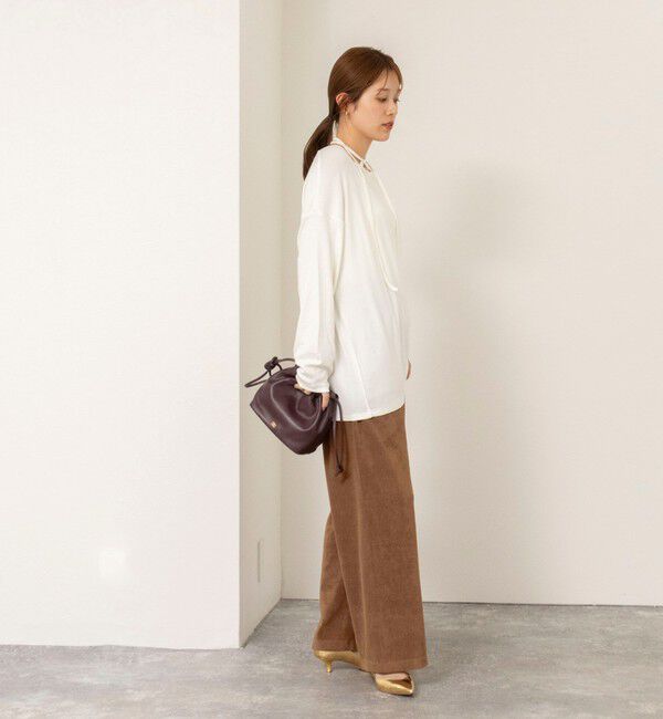 NOLLEY'S「【WEB限定】ウォッシャブルパイルストレートイージーパンツ」|その他|