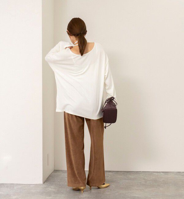 NOLLEY'S「【WEB限定】ウォッシャブルパイルストレートイージーパンツ」|その他|