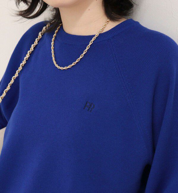 fredy emue「FR刺しゅうドロストスウェットニット」|ニット・セーター|