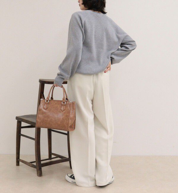 fredy emue「FR刺しゅうドロストスウェットニット」|ニット・セーター|