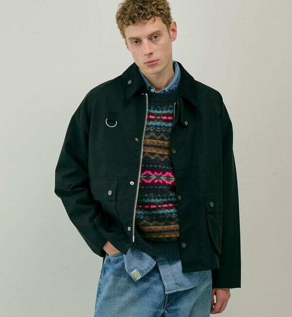 「Barbour | 〈別注〉PEACH BLYTH ショートジャケット MEN」|テーラードジャケット|BLACK