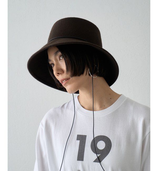 Hoaw.「【Hoaw.】フェルトクロシェハット」|ハット|