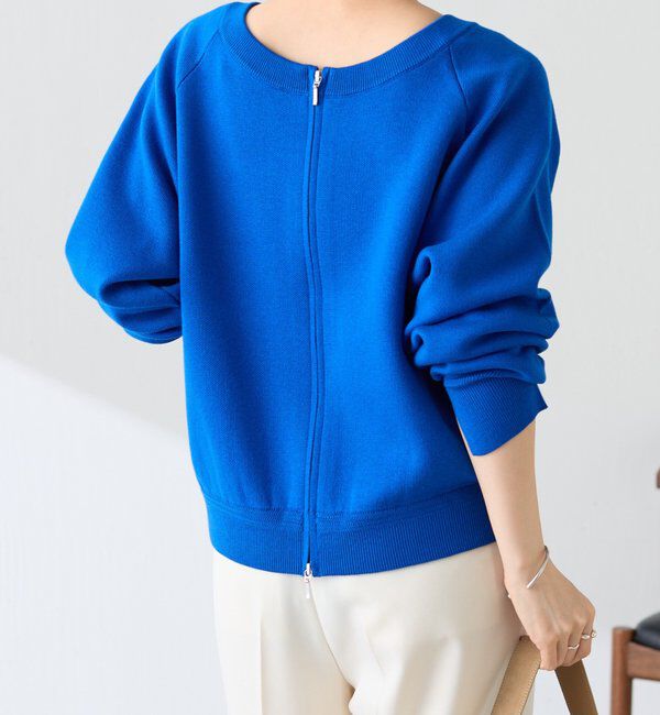  「【前後２WAY/９色展開】スウェットライク2WAY ニット」|ニット・セーター|