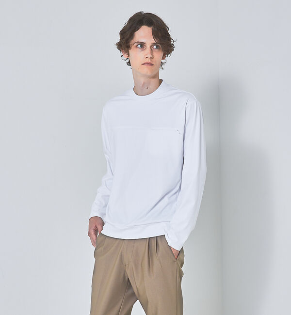 ABAHOUSE「ハイバックネック プルオーバー カットソー」|Tシャツ・カットソー|ホワイト