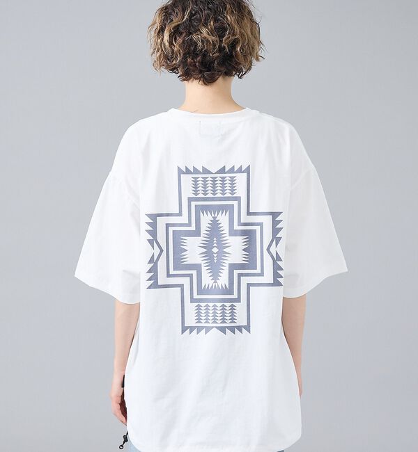 ABAHOUSE「【PENDLETON/ペンドルトン】カルキュロ バックプリント 半袖Tシャツ /」|Tシャツ・カットソー|