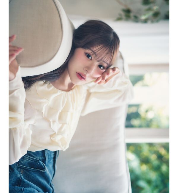 SELFIST「【加藤美南さんコラボ】ラッフルブラウス」|シャツ・ブラウス|