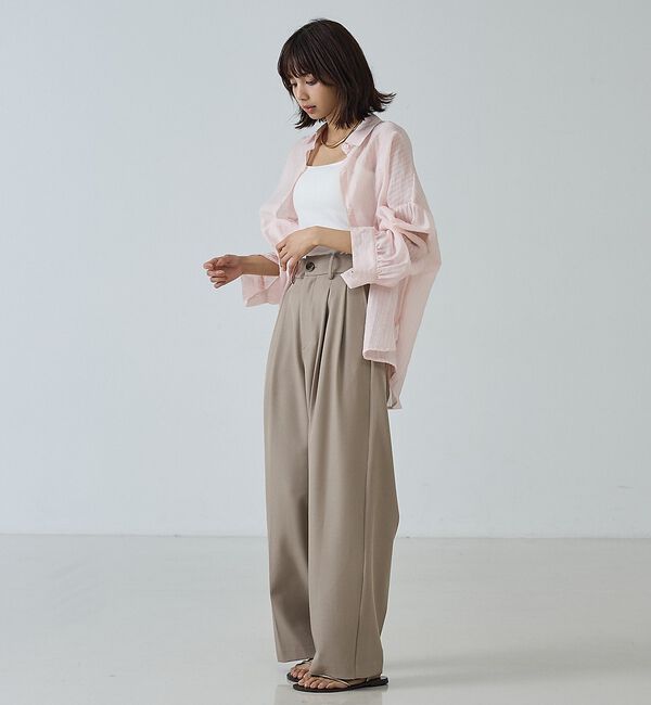 abahouse mavie「タックワイドスラックス」|その他|