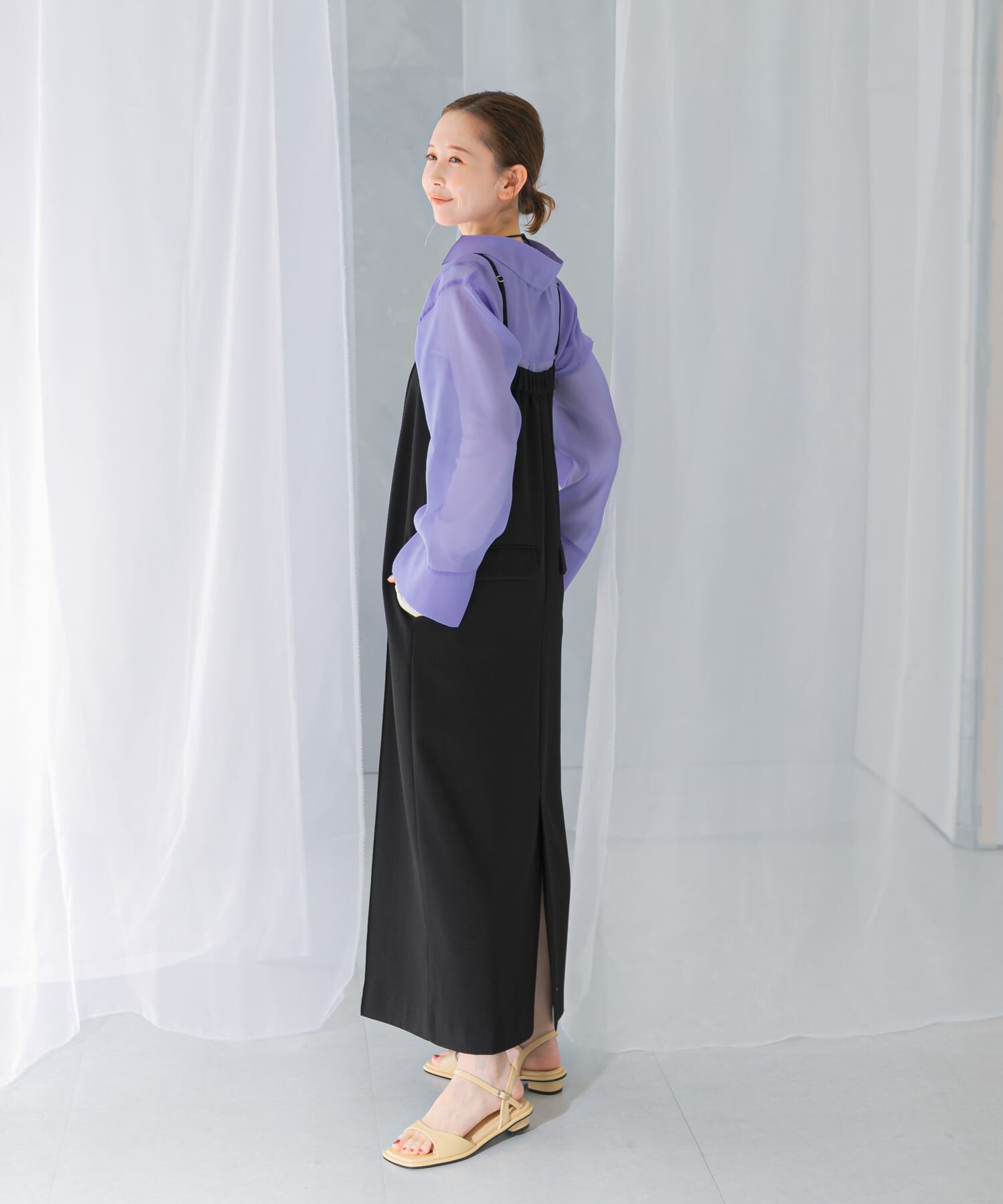 URBAN RESEARCH ROSSO「ストレートベアキャミワンピース」|ワンピース|