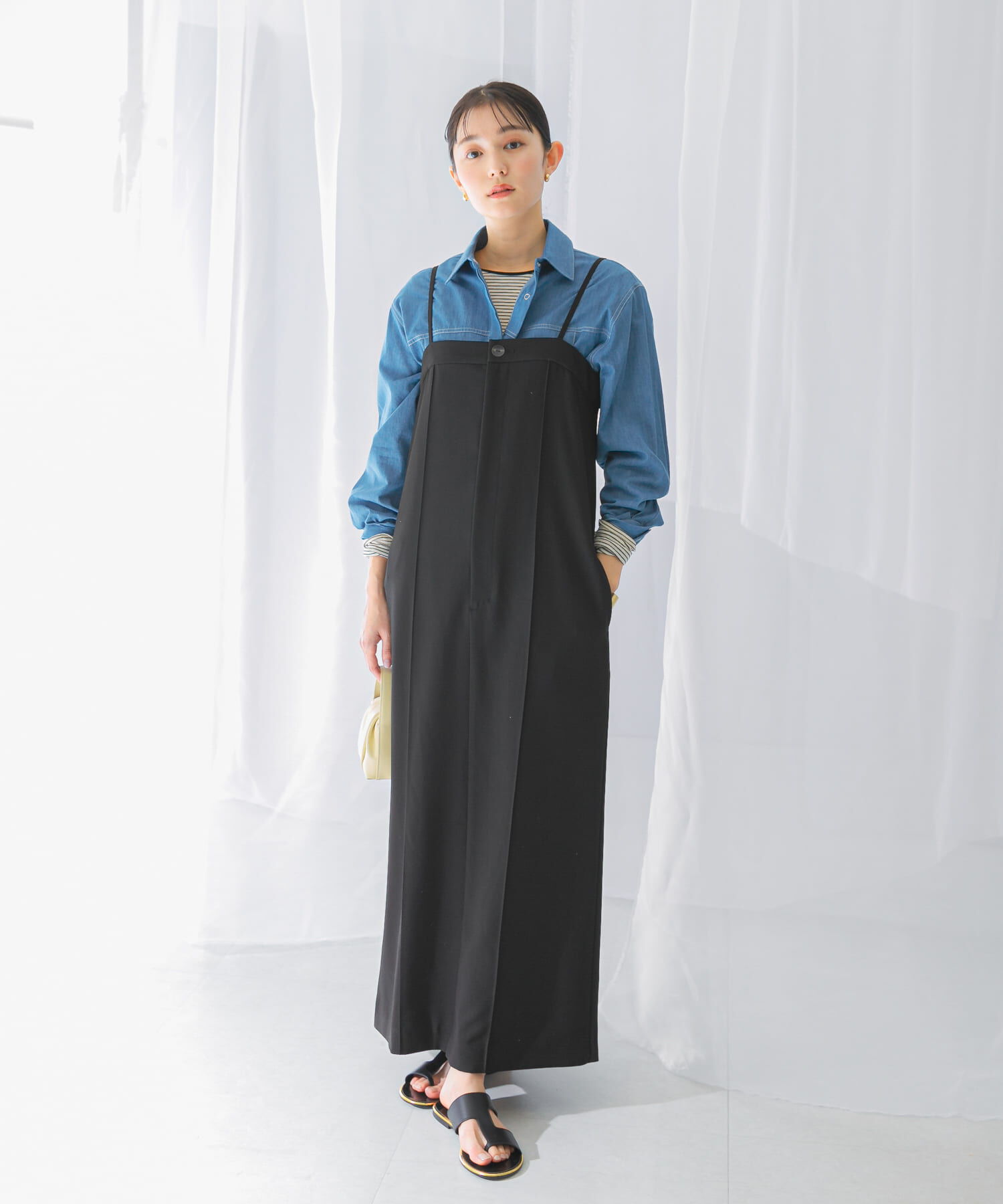 URBAN RESEARCH ROSSO「ストレートベアキャミワンピース」|ワンピース|